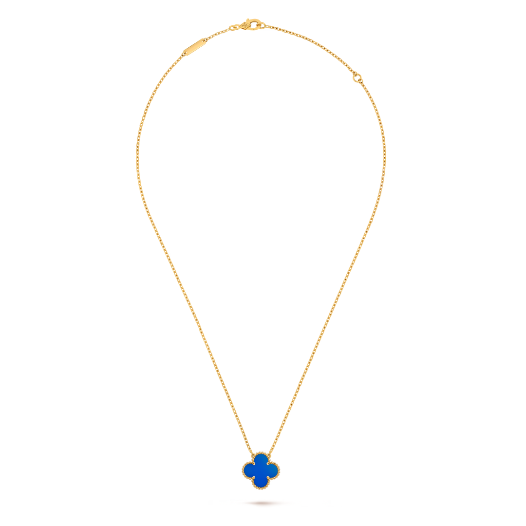 FORTUNE CLOVER NECKLACE | BLUE