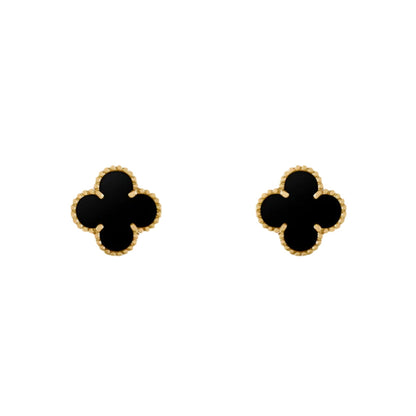 FORTUNE CLOVER EARRINGS | BLACK