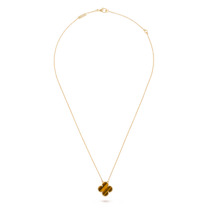FORTUNE CLOVER NECKLACE | RED/GOLD