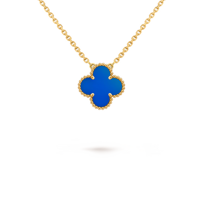 FORTUNE CLOVER NECKLACE | BLUE