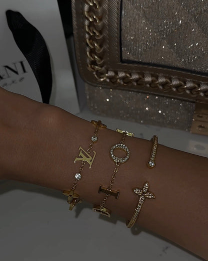 Gold CD Armband